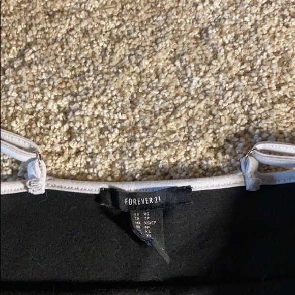 Black with white straps bodysuit - Picture 2 of 2